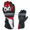 customized design & logo 100 % cowhide leather racing motorbike motorcycle biker gloves