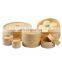 2 Tier Kitchen Bamboo Steamer for Asian Cooking Buns Dumplings Vegetables Fish Rice