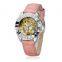 Designer Popular Brands Watches Lady Leather Bands White Wristwatches Women Skeleton Watch Luxury