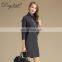 Wholesale 100% Cashmere Turtleneck Long Dress Solid Color Women's Casual Sweater for Winter Knitted OEM Service