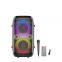 JQS4402 portable 25W power 2*4 inches subwoofer wireless OEM bluetooth speaker with colorful lights