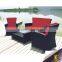 Outdoor Use rattan sleeper sofas modern outdoor Plastic Rattan Sofa