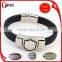 logo tag bracelet blanks metal mens leather bracelets engraved