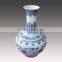 Chinese style blue and white porcelain ceramic vase stand for hotel decorative