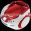 Top Quality Fancy Red Avant-grade Portable Bluetooth CD Boombox