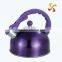 2.5L stainless steel bells kettle with colorful body and handle