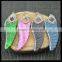 LFD-0030P ~ Wholesale Beautiful Mixed Color Snakeskin Wings Shape Pendants, With Paved Rhinestone Crystal Charm Necklace Pendan