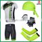 Sublimation top quality custom team cycling cloth & bib short & arm warmers & cycling jersey