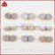 10mm round natural agate titanium AB druzy stone stud earrings