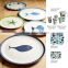 Set of 8 bamboo fiber 12" Dinner Plates w/ Ocean fish - NEW                        
                                                Quality Choice