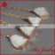 China jewelry manufacturer big stone opal white quartz druzy pendant design