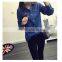 fashionable bangkok jeans clothing wholesale ladies denim shirt