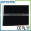 Activated carbon air filter media roll for greenhouse
