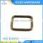 Metal rectangle buckles finished in antique brushed brass decorative in bag strap