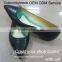 OEM ODM python leather / genuine leather womens flats pointed toe women shoes