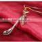 2016 New Leather Spoon Bronze Alloy Pendant