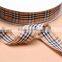 Wholesale Christmas/Festival polyester plaid ribbon