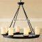 pillar candlehold round LED pendant lamp with super design