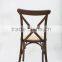 Best seller stackable wooden Cross back chair for wedding and banquet