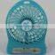 2015 Newly promitional rechargeable Li-on battery powerful mini usb fan