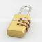 Prootion price high quality case and luggage brass padlock in stock