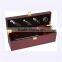 Antique style embossed red MDF wine bottle box