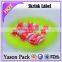 YASON printing colorful bottle labels packaging shrink label