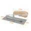 Venetian Trowel, Stainless Steel Trowel, Natural Wooden Handle Unlacquered