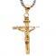 Fashion titanium stainless steel Jesus cross pendant