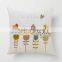 cotton&linen beautiful decorative pillow case for sofa leaning on