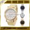Fashion unisex Bracelet Stainless Steel Crystal Dial Quartz geneva quartz japan movt watch