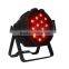 Non-waterproof full color dmx rgbw 54 3w led par light