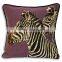 3d zebra print square luxury cushion