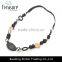 Fashion jewelry Wholesale hot selling elegant cheap rivet necklace leather necklace