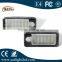 DC12-30V number plate light one year warranty canbus led license plate light for A udi