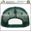Fashion headwear embroidery logo green curved brim cotton trucker cap