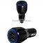 Lotus style dual usb car charger, 2.5A car charger optical input