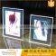 Acrylic Photo Frame LED Crystal Light Box Frameless LED Crystal Light Frame Slim LED Advertising Display Light Frame