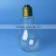 Clear plastic Light Bulb Jars 150ml