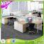 KU-TK6+K3 Modern Cubicle Office Workstation Office Low Partition For 6 Seater