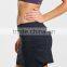 With short under latest design customizied for yoga and sport ladies short skirt designs