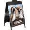 Wholesale Iron Two Sides Advertising Poster Display Stands with Small Round Header