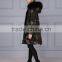 Women big fur hooded trim charming fur parka women long fur parka with real raccoon fur collar parka coat                        
                                                Quality Choice