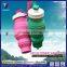 OEM Silicone foldable water bottle 500ml