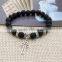 2016 handmade china of high quality cross lava natural stone bead bracelet