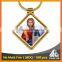 Free mould fee Europe christian jesus souvenir printed antique metal keychain