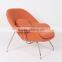 Furniture factory wholesale fiberglass lounge womb leisure chair with cushion cashmere Womb Chair