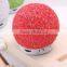 Mobile phone transparent crystal Snowball wireless bluetooth audio mini powered subwoofer speaker
