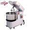 Rising head double speed dough mixer