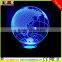 modern 3D acrylic lamp/LED desk table light with usb recharge